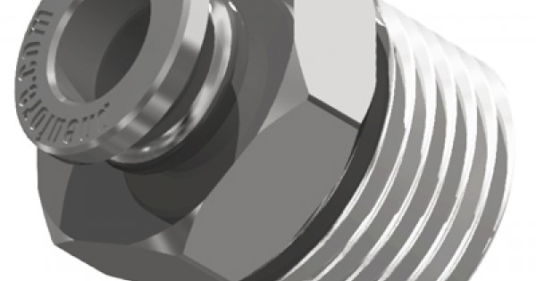 Conek Brass Pneuforce Stud 1/4mm Tube 3/8NPT