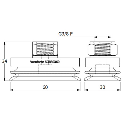 SOB30X60N-60-G3/8F