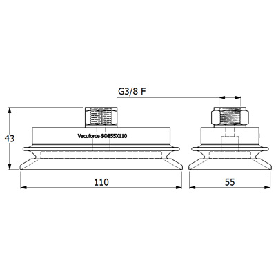 SOB55X110N-60-G3/8F
