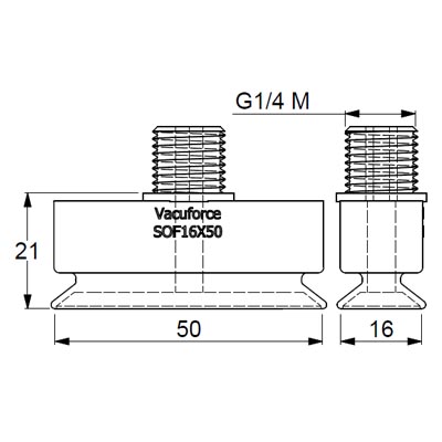 SOF16X50N-60-G1/4M