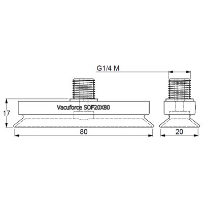 SOF20X80N-60-G1/4M