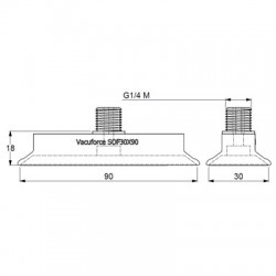 SOF30X90N-45-G1/4M